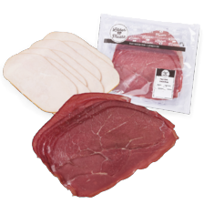 Gerookte kipfilet of paardenrookvlees